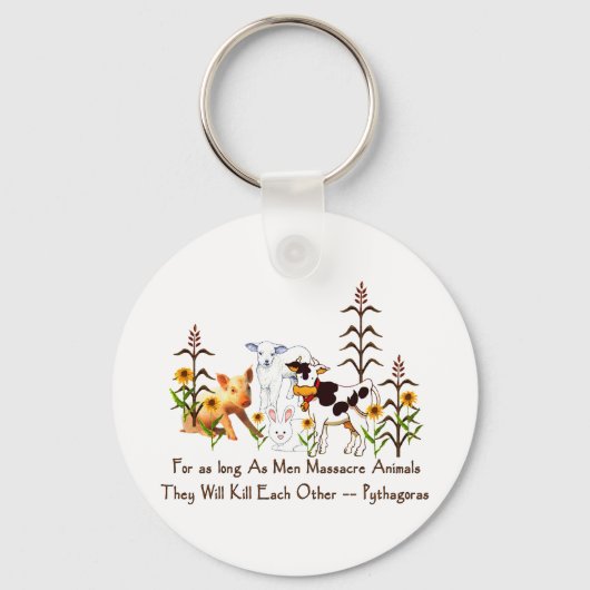 Prijs van Pythagoras Vegetarian Sleutelhanger (Voorkant)