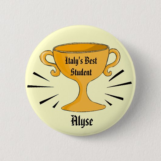  prijs voor beste studenten ronde button 5,7 cm (Voorkant)