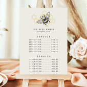  prijs voor Logo bijen Rustic Honeybee Service Menu