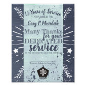 Prijs voor universele werknemers in het Chalkboard Foto Afdruk (Voorkant)