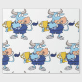 Prijs winnende Bull Cadeaupapier (Vlak)