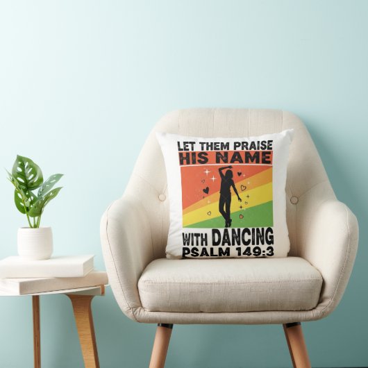 Prijs zijn naam dansend design kussen (Stoel)