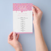 PRIJSDIENST LIJST roze vorst drip sprinkles Flyer (Hand)