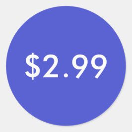 prijsetiket ronde sticker