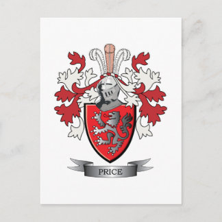 Prijsgezinskustlaag van wapens briefkaart