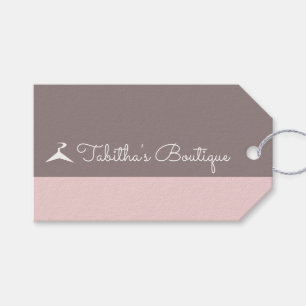 Prijskaartje voor kleding in boutique cadeaulabel