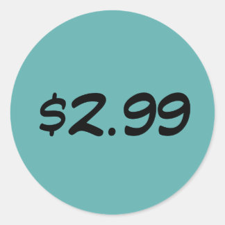 Prijslabel Ronde Sticker