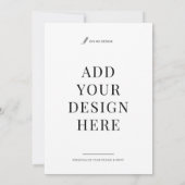 Prijslijst 5x7" Vlakke Kaart afdrukken (Achterkant)