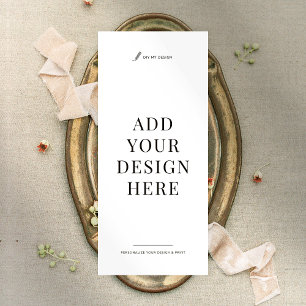 Prijslijst Afdrukken Menu Business Rack Kaart 4x9"