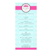 Prijslijst cupcake en Poppen snoepgoed Reclamekaart (Voorkant)