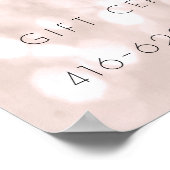 Prijslijst Electrolysis Hair Removal Roos Beauty1 Poster (Hoek)