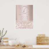 Prijslijst Electrolysis Hair Removal Roos Beauty1 Poster (Keuken)