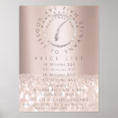 Prijslijst Electrolysis Ontharing Rose Beauty1 Poster (Voorkant)