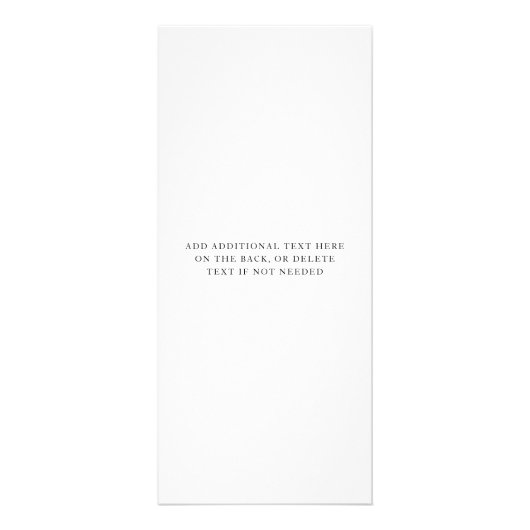 Prijslijst Kaartje Aangepaste Honing - Modern Mini Reclamekaart (Achterkant)