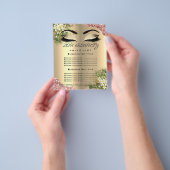 Prijslijst Kapper Wimpers Grimeur Flyer (Hand)