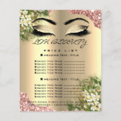 Prijslijst Kapper Wimpers Grimeur Flyer (Achterkant)