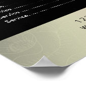 Prijslijst Massage Therapie Helende Hand Energie S Poster (Hoek)