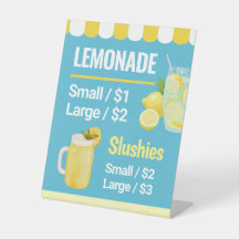 Prijslijst Menu Bord Voor Limonadestand