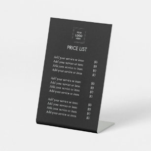 Prijslijst Modern voetstuk met aangepast bedrijf Reclamebord Met Voetstuk
