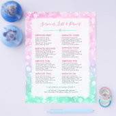 Prijslijst moderne mobiele services flyer (Enkel)