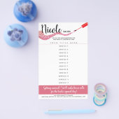 Prijslijst nagelstudio manicure pedicure salon flyer (Enkel)