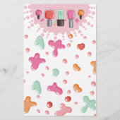 Prijslijst nagelstudio manicure pedicure salon flyer (Achterkant)