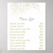 Prijslijst Nagelstudio Posters (Voorkant)