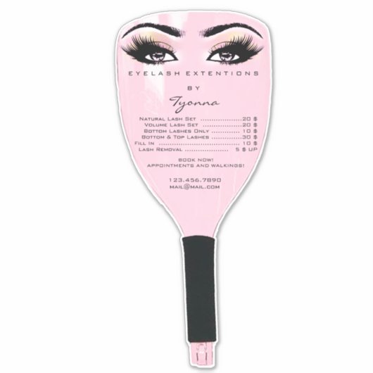 Prijslijst op gezichtsschildklieras - Uitbreiding Sticker (Voorkant)