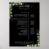 Prijslijst Poster Groen Salon (Voorkant)