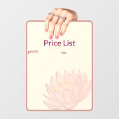 Prijslijst Raam Sticker (Vel)