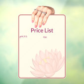 Prijslijst Raam Sticker (Vel 3)