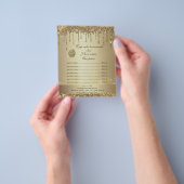 Prijslijst Service Sparkly Drips Flyer (Hand)