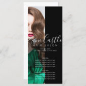 Prijslijst van het menu Hair Salon (Voorkant / Achterkant)