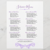 Prijslijst van lavender Paars Crown Lijst Services Flyer (Voorkant)