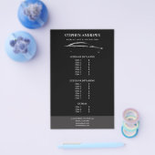 Prijslijst voor automatische reparatie met automat flyer (Enkel)