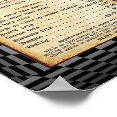  prijslijst voor Barber-winkel Poster (Hoek)