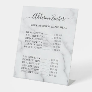 Prijslijst voor honingbedrijven sokkelbord Reclamebord Met Voetstuk