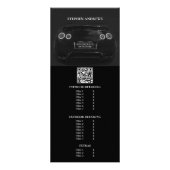 Prijslijst voor reparatie van auto's met automatis reclamekaart (Voorkant)