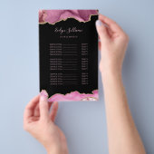 Prijslijst warmroze roze roze flyer (Hand)