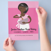 Prijslijstfolder van Afro-Amerikaanse thuisbakkeri Flyer (Hand)