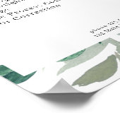 Prijslijstposter met Bladmotief Poster (Hoek)