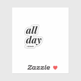 Prijsopgave hele dag Schmitt Sticker