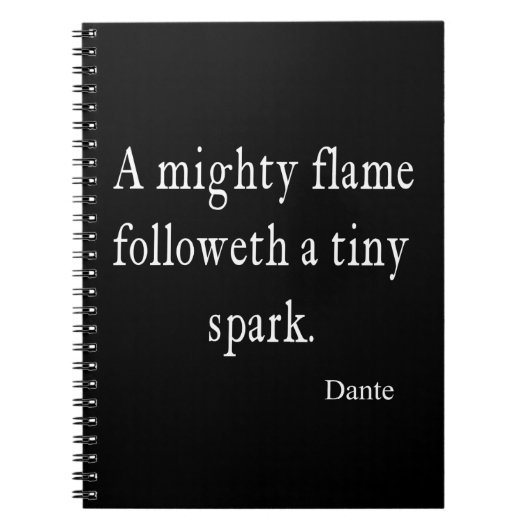  prijsopgave voor dante Mighty Flame Tiny Spark Notitieboek (Voorkant)