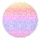 Prijspatgradiënt van de sequinelzijde roze paars g keramische knop (Voorkant)