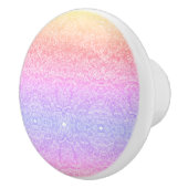 Prijspatgradiënt van de sequinelzijde roze paars g keramische knop (Rechts)