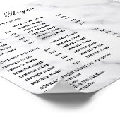 Prijstlijst Vintage Schoonheidssalon Poster (Hoek)