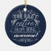 Prijsverhoging Blauw aangepaste retiel Geweldige Keramisch Ornament (Voorkant)