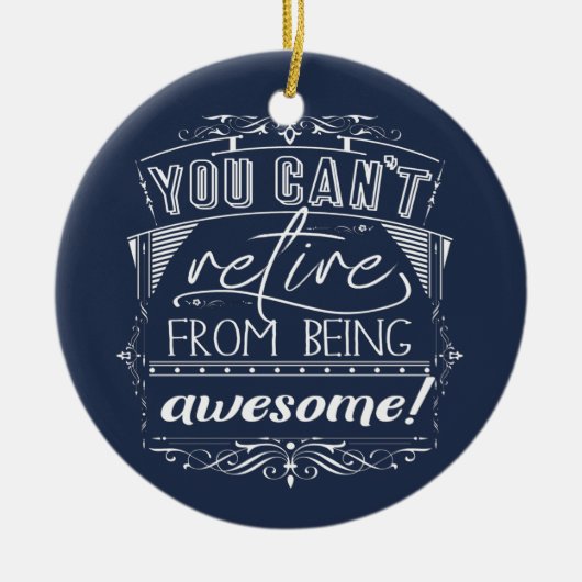 Prijsverhoging Blauw aangepaste retiel Geweldige Keramisch Ornament (Voorkant)