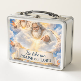 prijz de Heer metalen lunchbox met hemels design