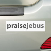prijzen jebus bumpersticker (Op auto)